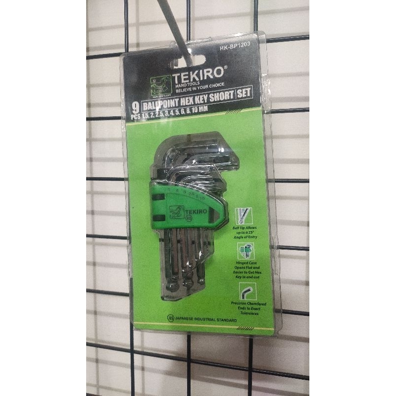 1 set kunci L pendek tekiro