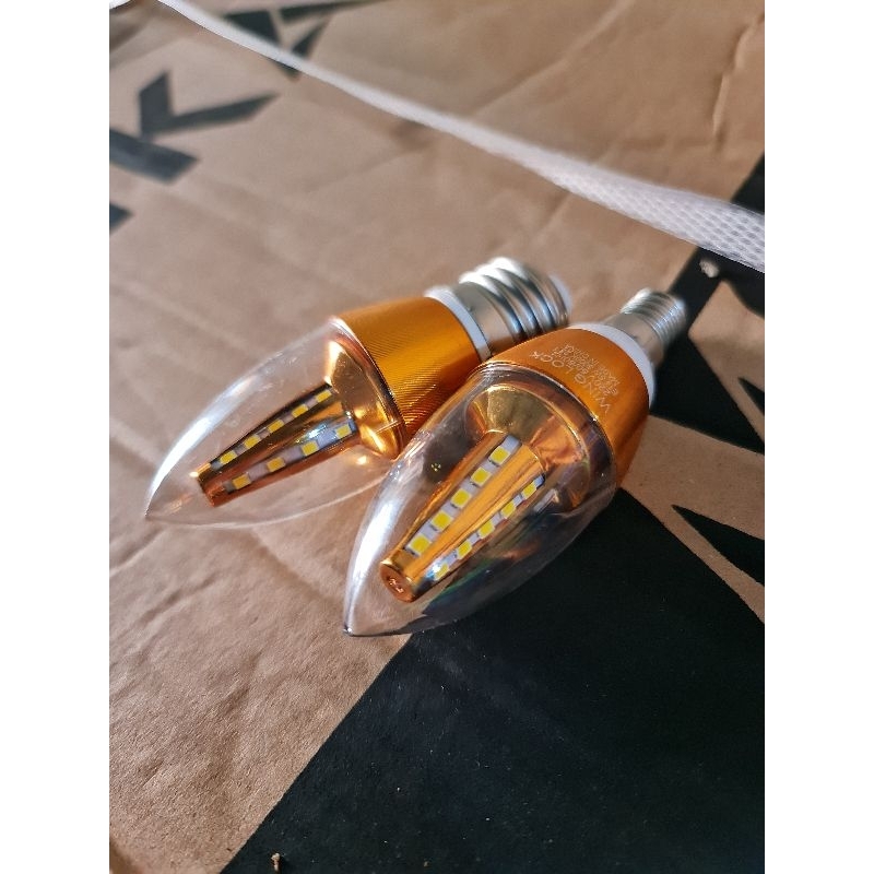 LAMPU LED HIAS CANDLE/ LILIN E27 &amp; E14 WINGLOCK