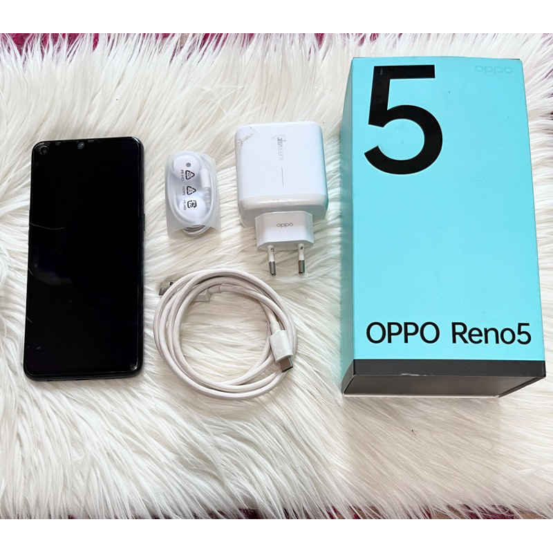 oppo reno5 4G ram 8/128 second full set