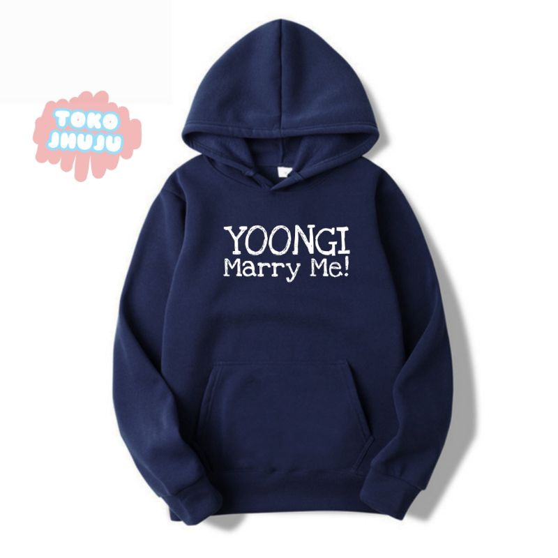 Hoodie Jumper Suga Bangtan Yoongi Marry Me