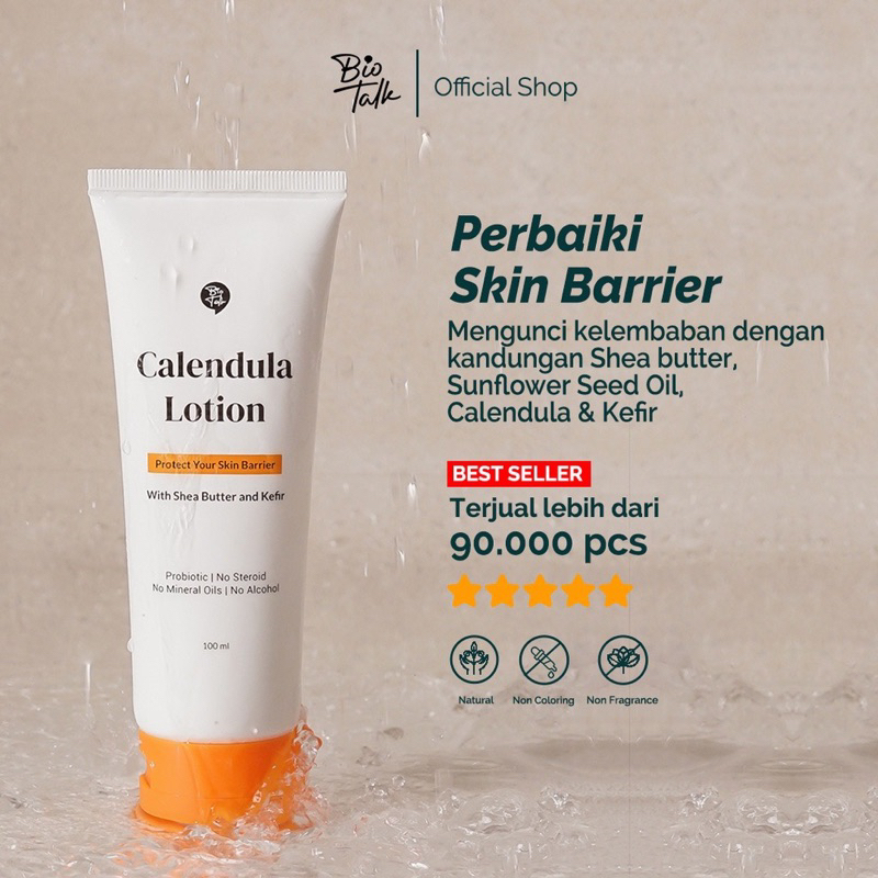 Biotalk Oat Ceramide Lotion | Hydra Lock Moisturizer for Eczema Biotalk Calendula Lotion For Eczema and Dry Skin