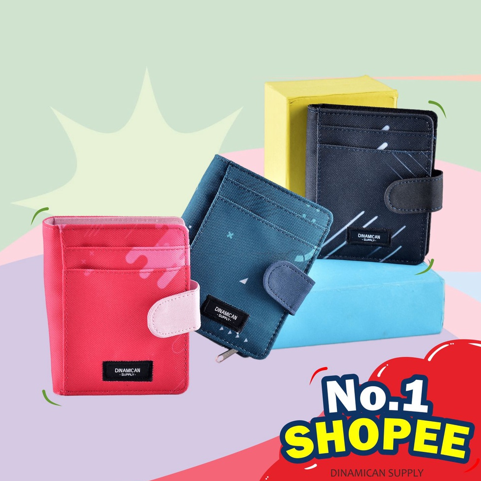 Dompet mini kartu dompet uang pria wanita koin kecil Sommer Series Dinamican Supply