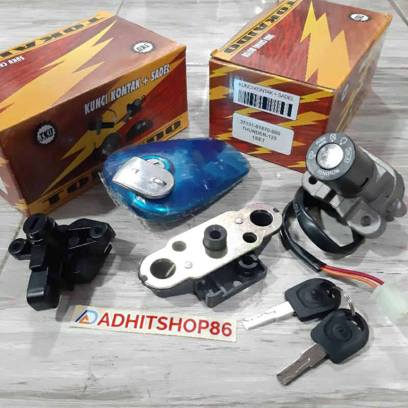 (ADHITSHOP86) KUNCI KONTAK THUNDER 125 KUNCI KONTAK ASSY THUNDER 125 TUTUP TANGKI THUNDER 125