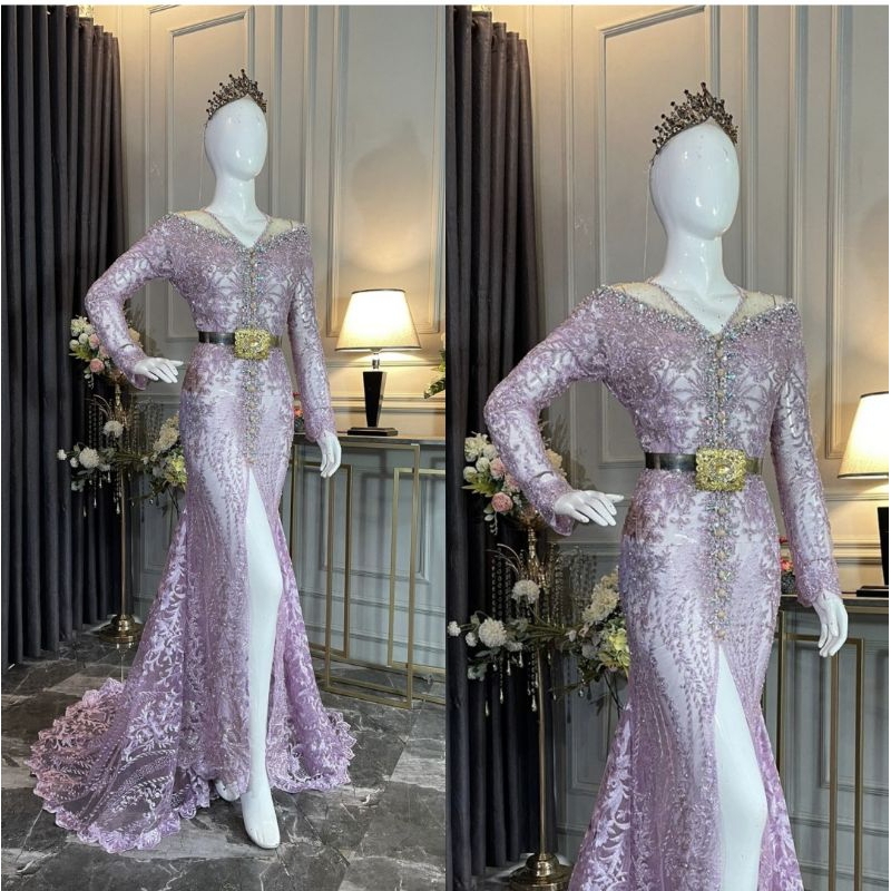 KEBAYA AKAD FULL PAYET BEREKOR MODERN//KEBAYA WEDDING MEWAH//BAJU PENGANTIN