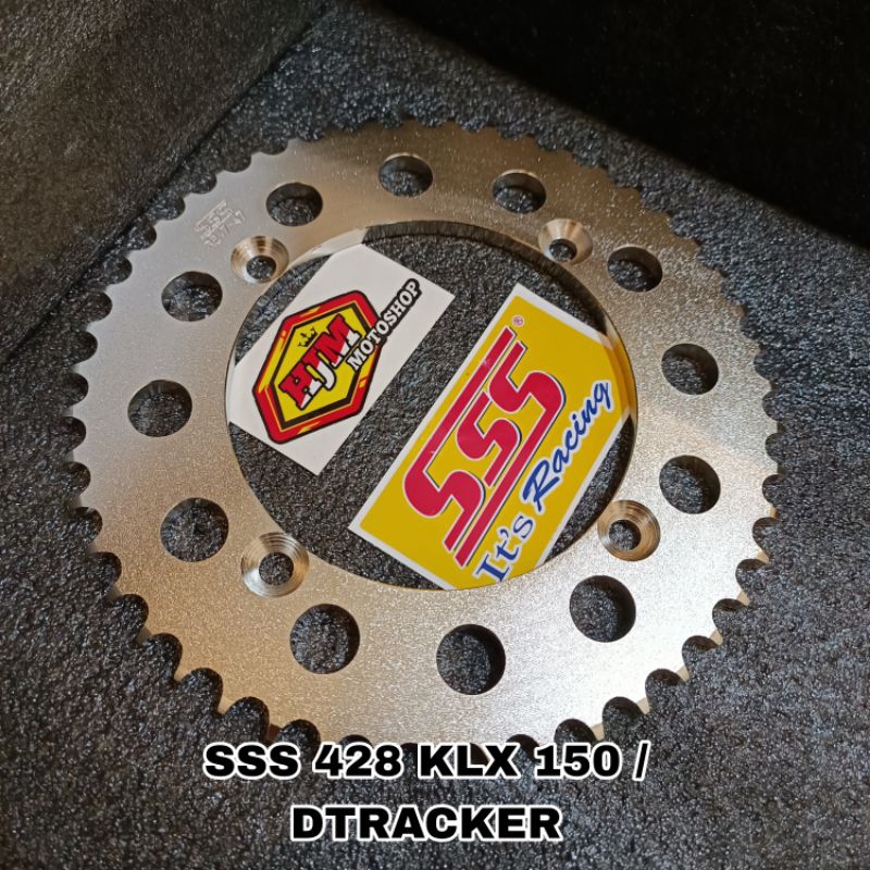 Gear Belakang SSS 428 KLX 150 / DTracker Ukuran 43 44 45 46 47 48 49 50 51 52 53 54