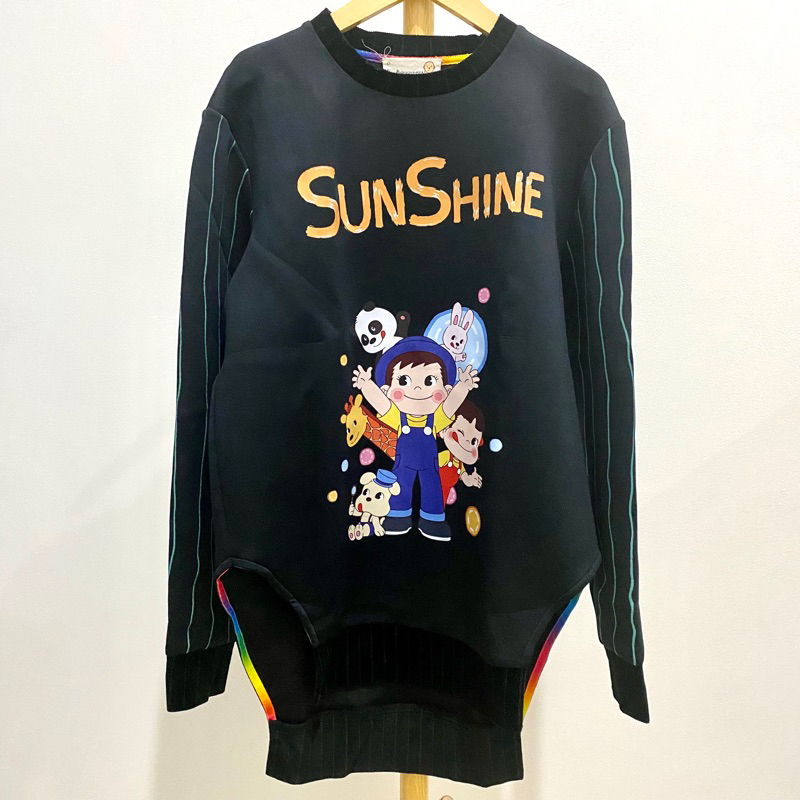 Crewneck Sweater Oversized Karakter Milky Peko & Poko Chan Sunshine