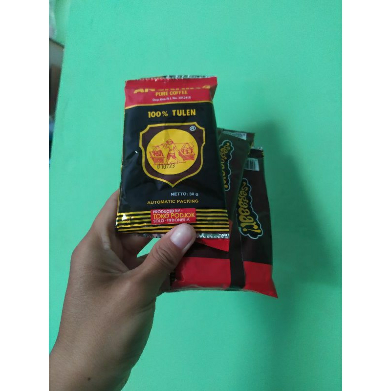 

kopi angkring toko podjok 30gr serenceng/kopi tjap angkring warung podjok sachet kecil 30gr*10 oleh-oleh khas solo
