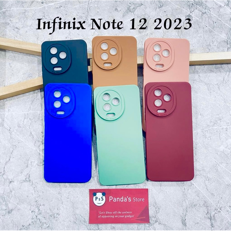 Softcase Pro Camera Infinix Note 12 2023 Candy Case Full Color 3D Silikon TPU