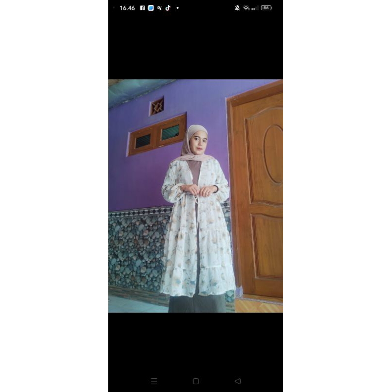 one set inner outer knit premium combi ceruty