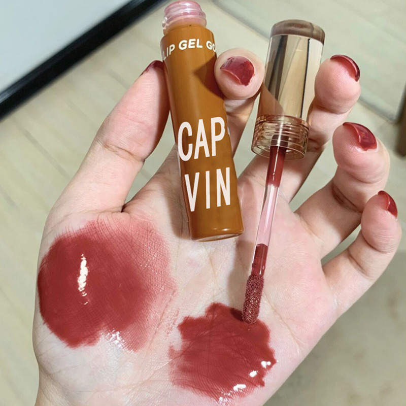 CAPPUVINI Honey Syrup Gel Lip Cream  Watery Lipstik Lip Glaze Lipstick Liptint