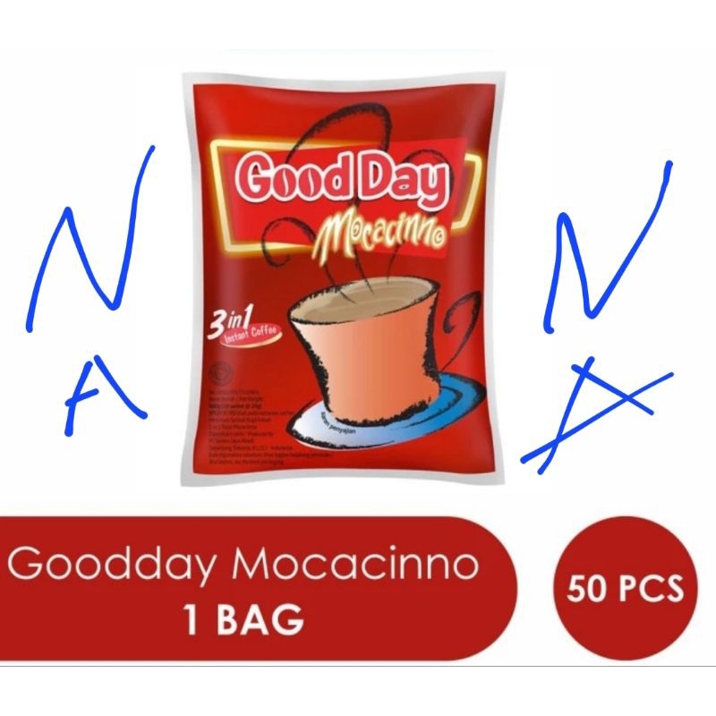 

Good Day Mocaccino 1 Bag 5 Renceng isi 50 pcs