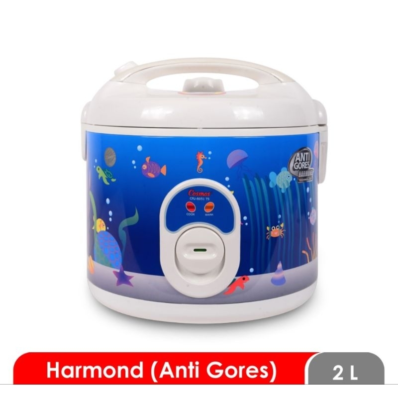 COSMOS CRJ6031 Rice Cooker Harmond 2 Liter 400 Watt CRJ 6031