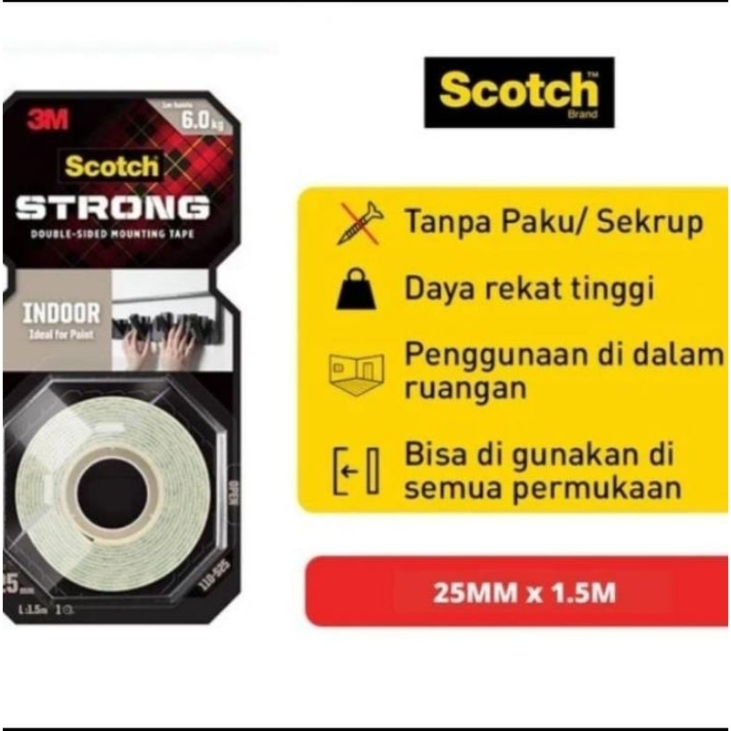 

Double Tape 3m Perekat Isolasi Mounting Tape 110-S25 25mm x 1.5m