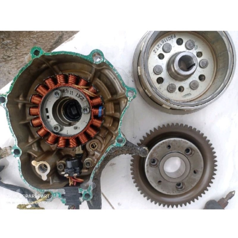 spul magnet gigi one way + kalter kiri bak magned Yamaha Vixion old
