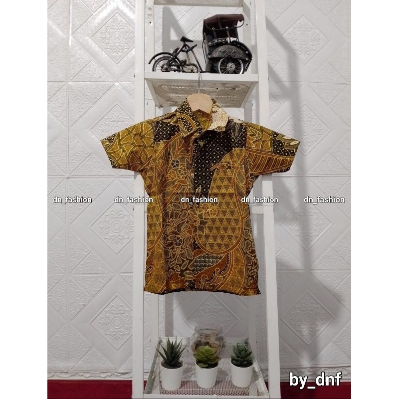 MOTIF AUREL GOLD/KEMEJA BATIK/KEMEJA BATIK COUPLE/KEMEJA BATIK ANAK/ROK LILIT BATIK/ROK PLSIKET BATIK/TERLARIS