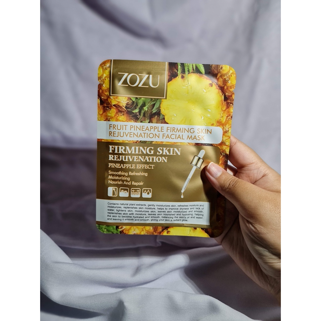 ZOZU Fruit Pineapple Masker Wajah / Masker Muka