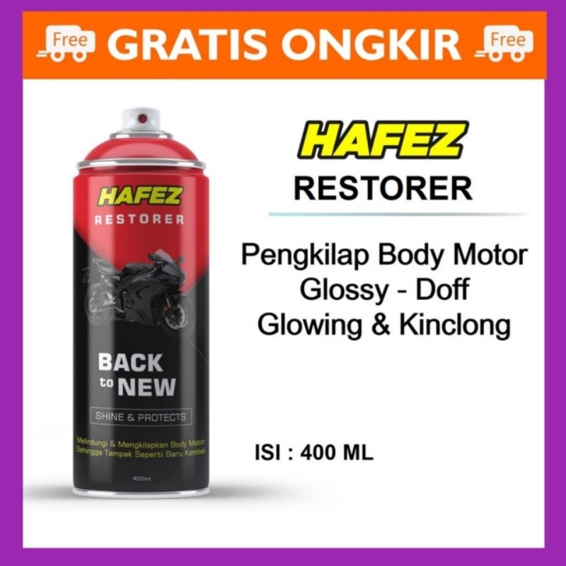 Hafez Restorer Pengkilap Penghitam body motor