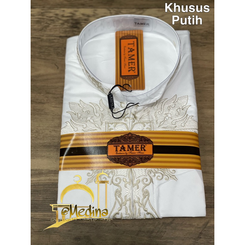 Baju Koko/Taqwa TAMER EXCLUSIVE Khusus Putih Tangan Panjnag Tipe ARMILA