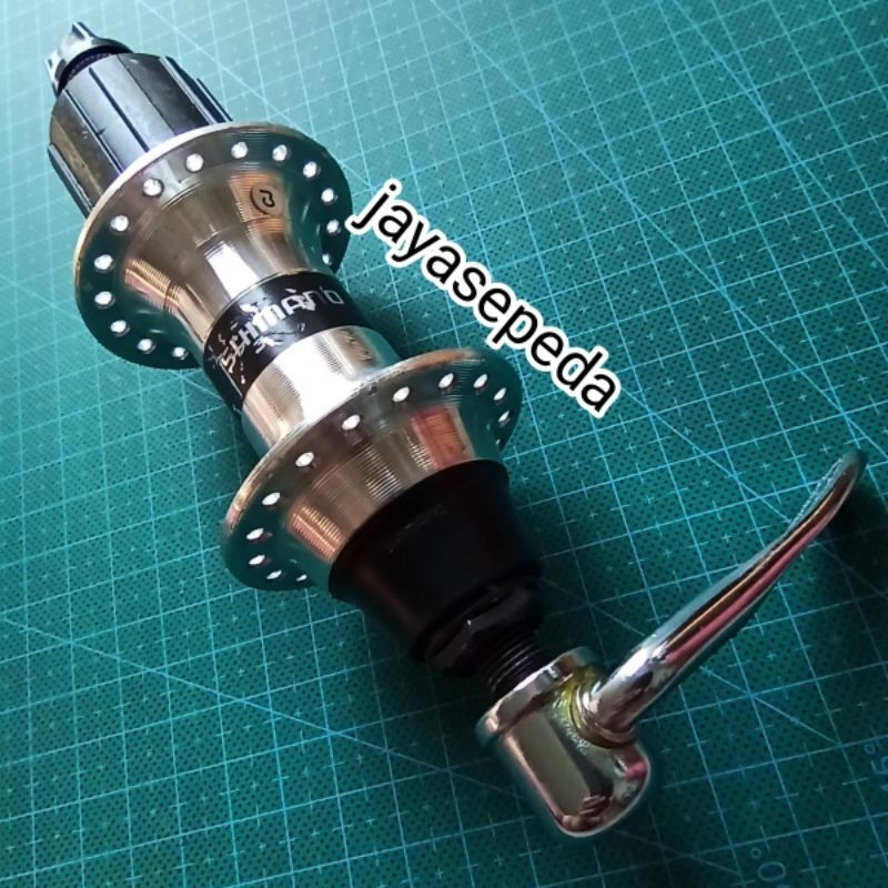 Freehub belakang shimano RM60 QR 36H 8 9 10 Speed Silver banyak baret