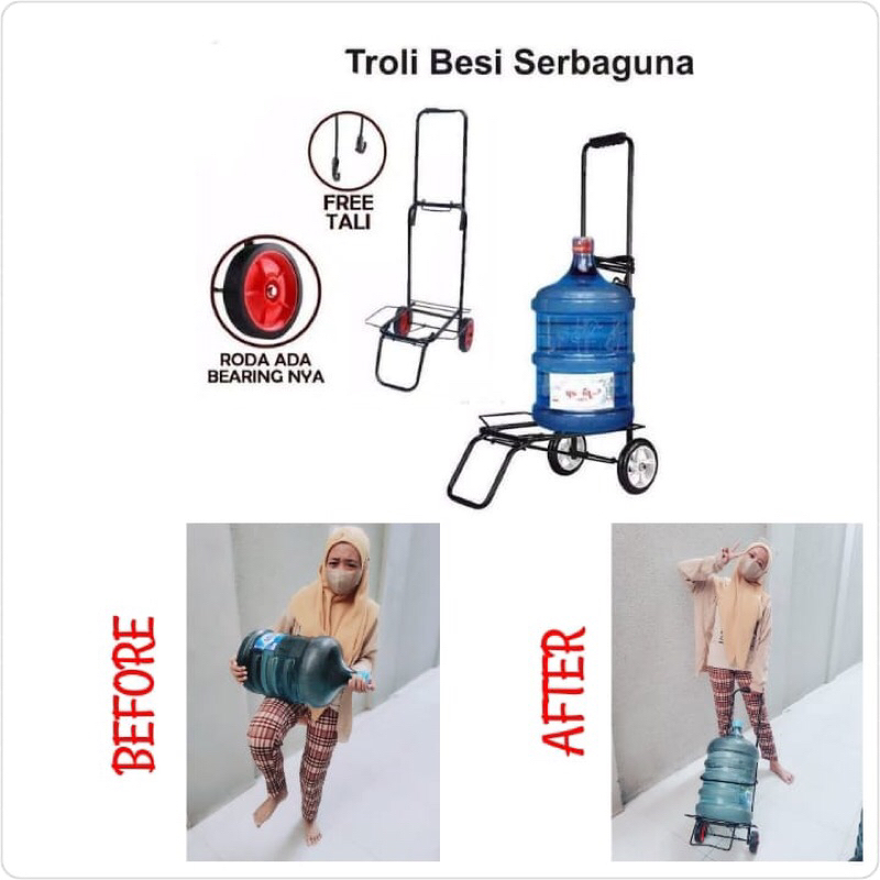 Trolly Lipat Besi / Troli Serbaguna / Troli Glon air dan Gas /  Trolley Besi Lipat