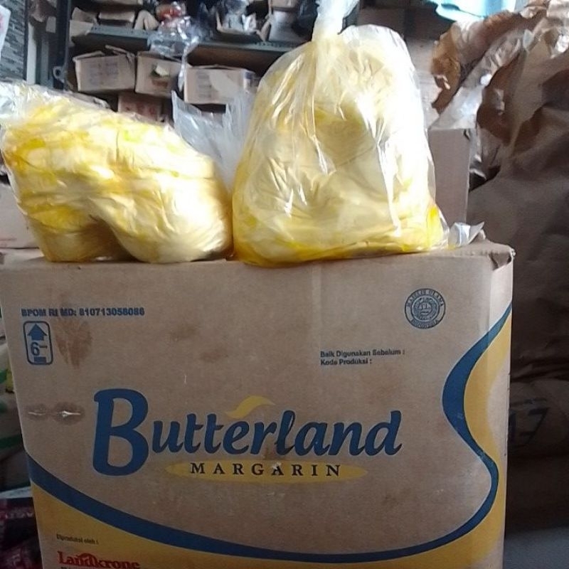 

butterland margarine mentega kualitas bagus 1 kg repack
