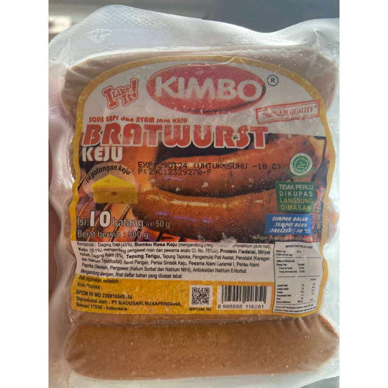 

sosis bakar kimbo keju 500 gram isi 10