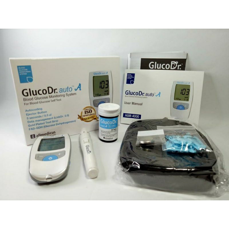 GlucoDr. AGM-4000 (Auto A) alat cek gula darah