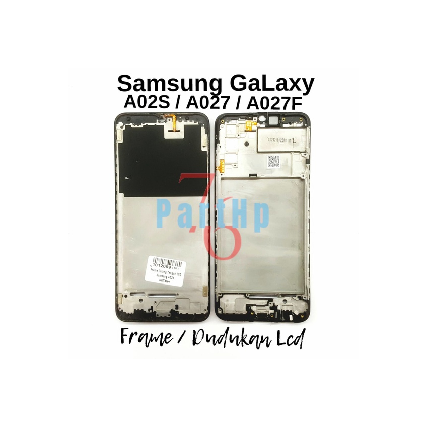 Middle Frame Dudukan Lcd &amp; Mesin Samsung Galaxy A02S / A027 / A027F - Hitam