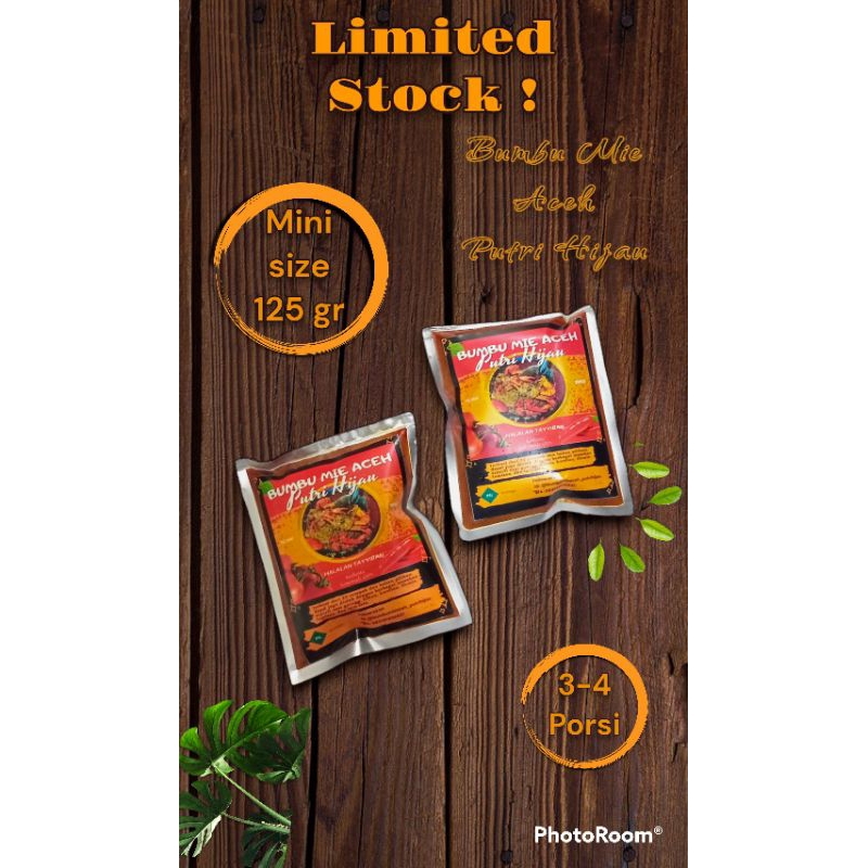 

Bumbu Mie Aceh Putri Hijau 125 gr 3-4 porsi