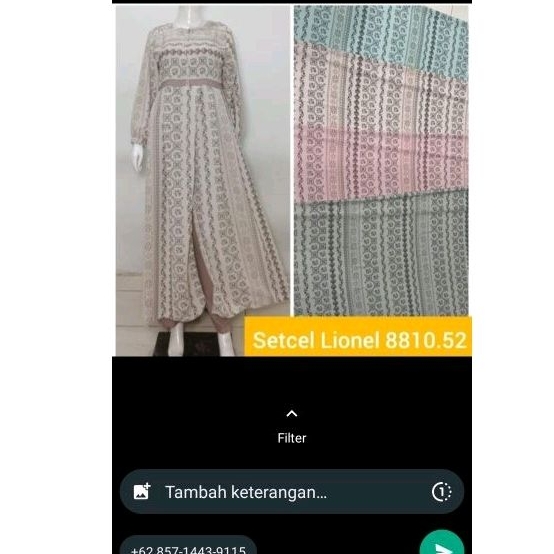 setcel gamis lionel kenta