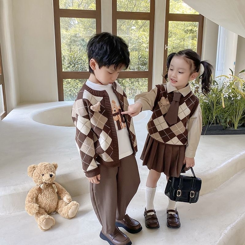 Kids Sido Brown cardy Premium