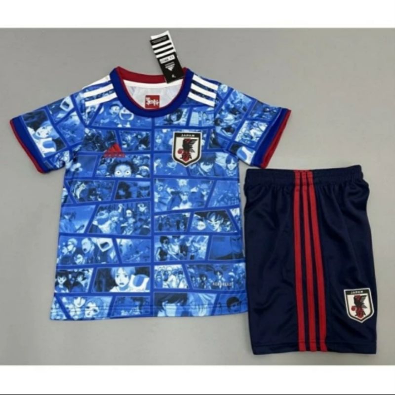 JERSEY BAJU BOLA ANAK JEPANG HOME  &amp; ANIME KIDS 2022 GRADE ORI