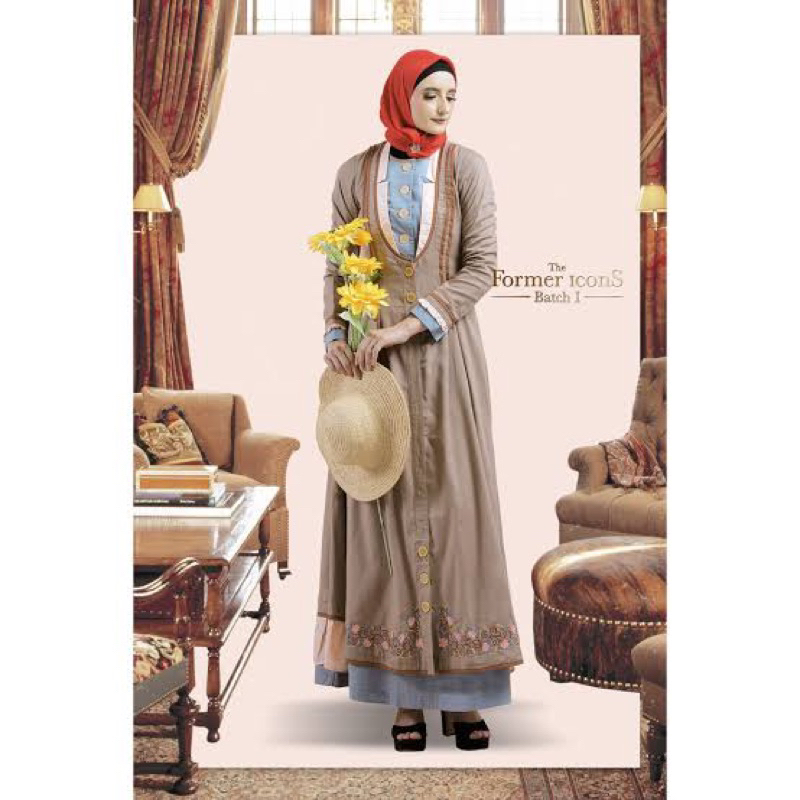 GAMIS TUNEECA TE-0119024 Dress Muslimah Branded KEKINIAN ORIGINAL (PROMO )