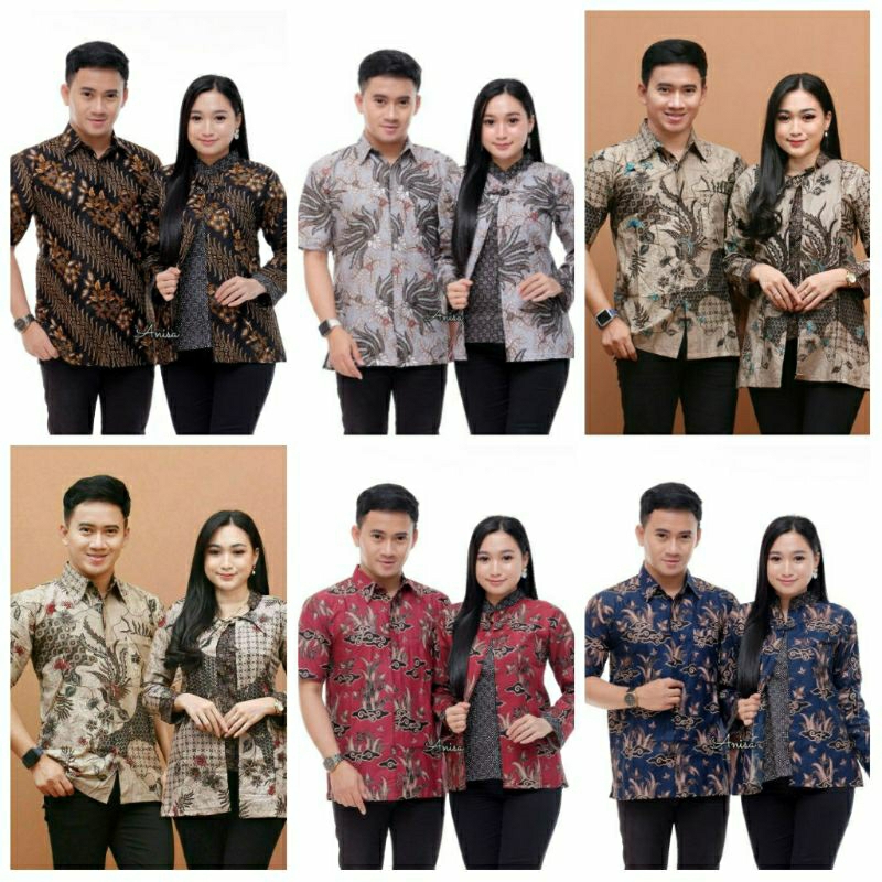 Batik Couple_Maora Sania Ruffle Batik Couple Ori Ndoro Jowi DNT Garansi Termurah