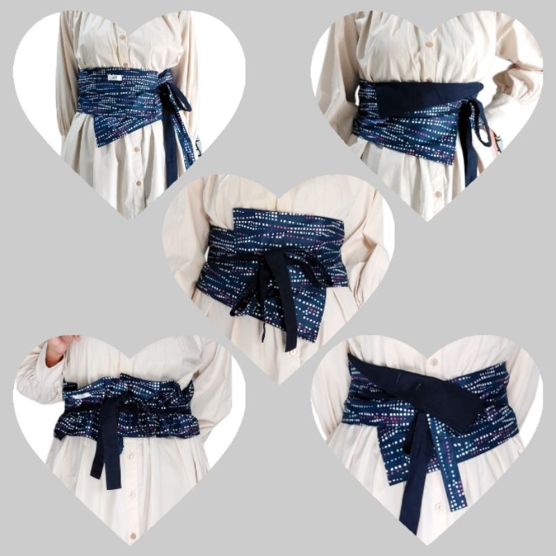 OBI BELT | OBI BELT BATIK LURIK | Ikat Pinggang Kain