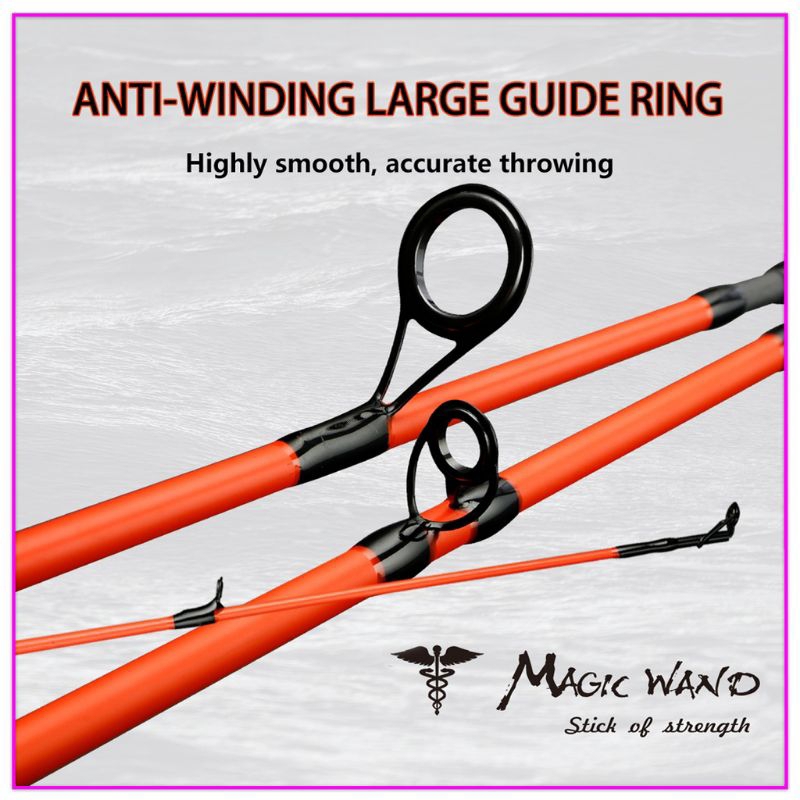 Joran Casting Magic Wand 4-16lb 180cm Medium Spinning dan BC Rod Baitcasting