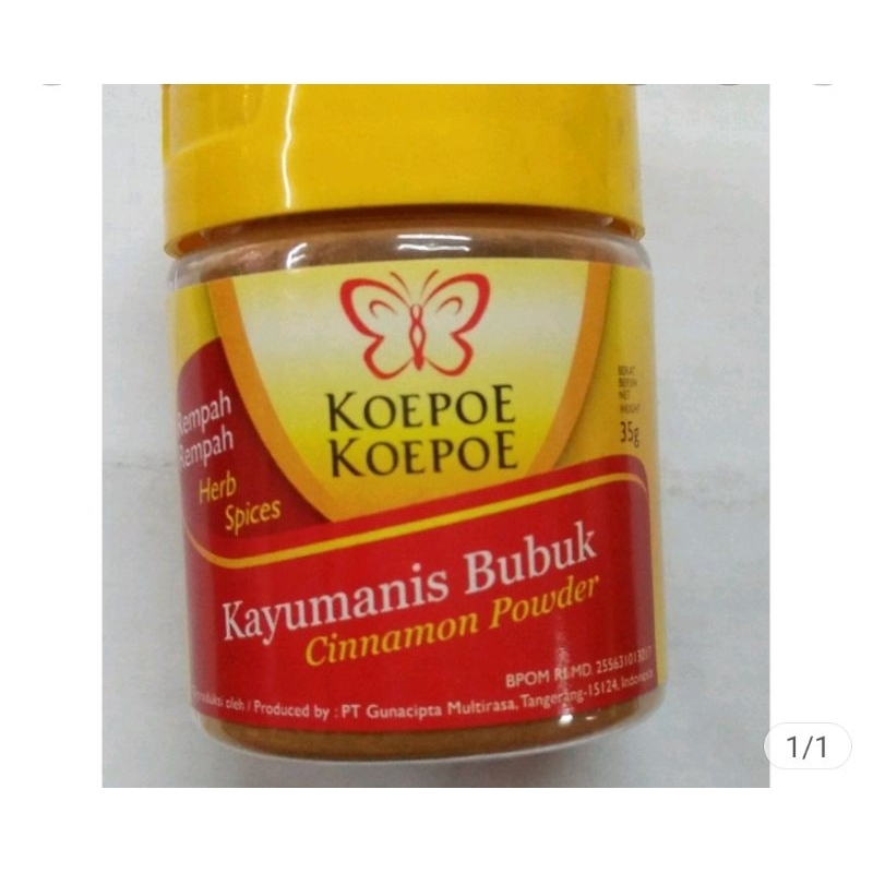 

KUPU KUPU KAYUMANIS BUBUK 35GR