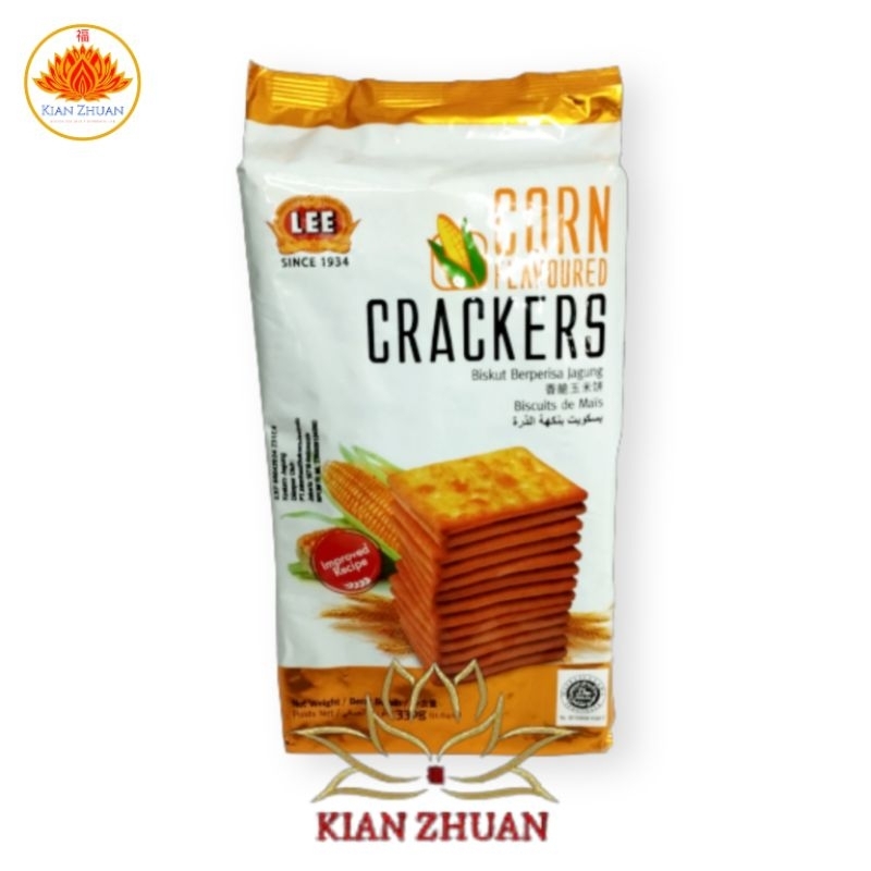 Lee Biscuits Crackers Cream, Sugar, Tasty, Original, Corn, Sweet Corn dan Daily Delight