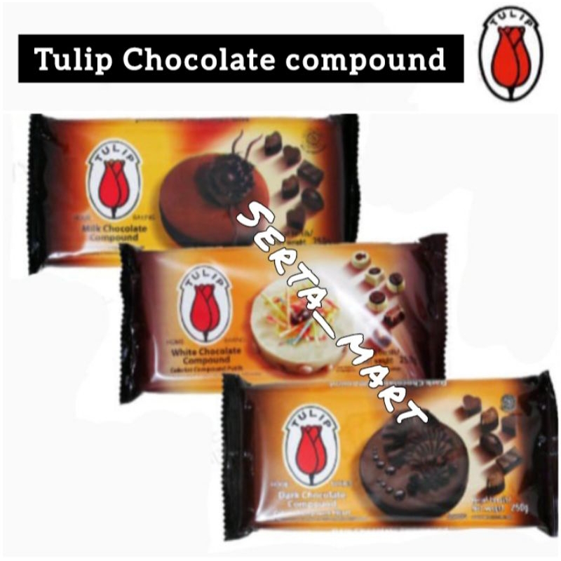 

Tulip Cokelat Compound 225gr - Tulip Dark Chocolate / Milk Choco / White Compound