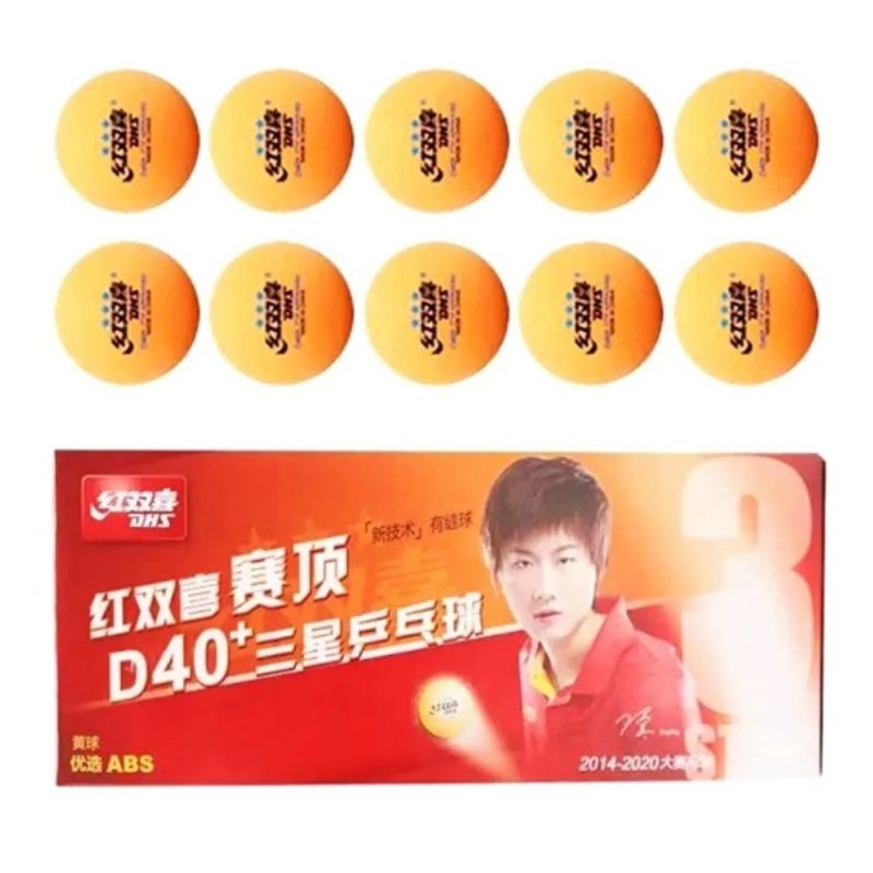 Bola Pingpong DHS 3 Star Isi 10 - D40+ (Original)