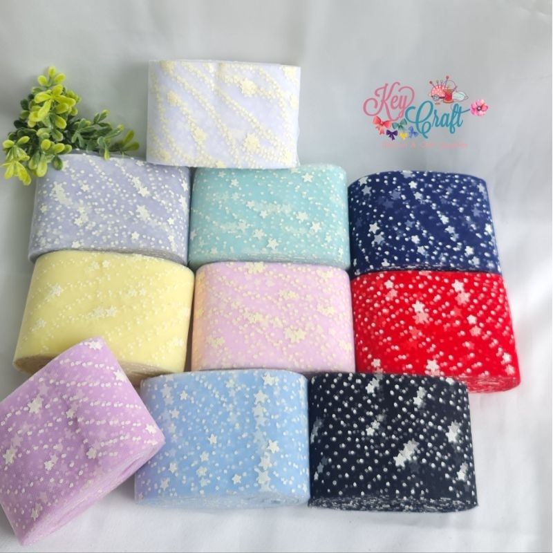 

Pita Tulle (tile) motif start dot size 6cm