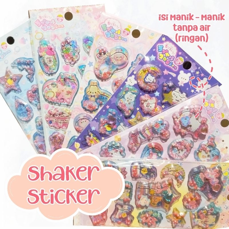 

SHAKER STICKER beads 3d timbul