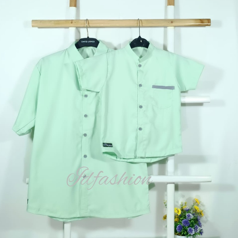 Baju couple keluarga muslim  kemeja couple ayah dan anak laki laki couple keluarga model terbaru kat