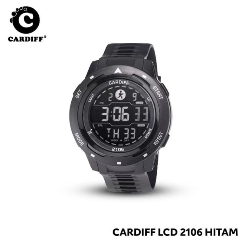 Jam Tangan Cardiff LCD 2106 Original