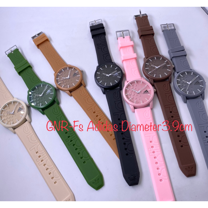 JAM TANGAN WANITA/ABG KARET WARNA