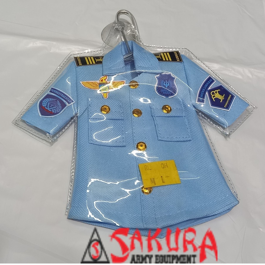 Gantungan Kaca Miniatur Baju KEMENKUMHAM Pengayoman