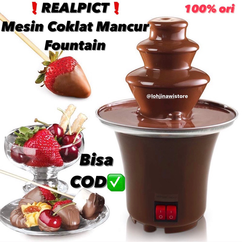 (COD AKTIF) ORlGlN4L Mesin Coklat Mancur Chocolate Fountain Mesin Coklat Chocolate Fondue Fountain M