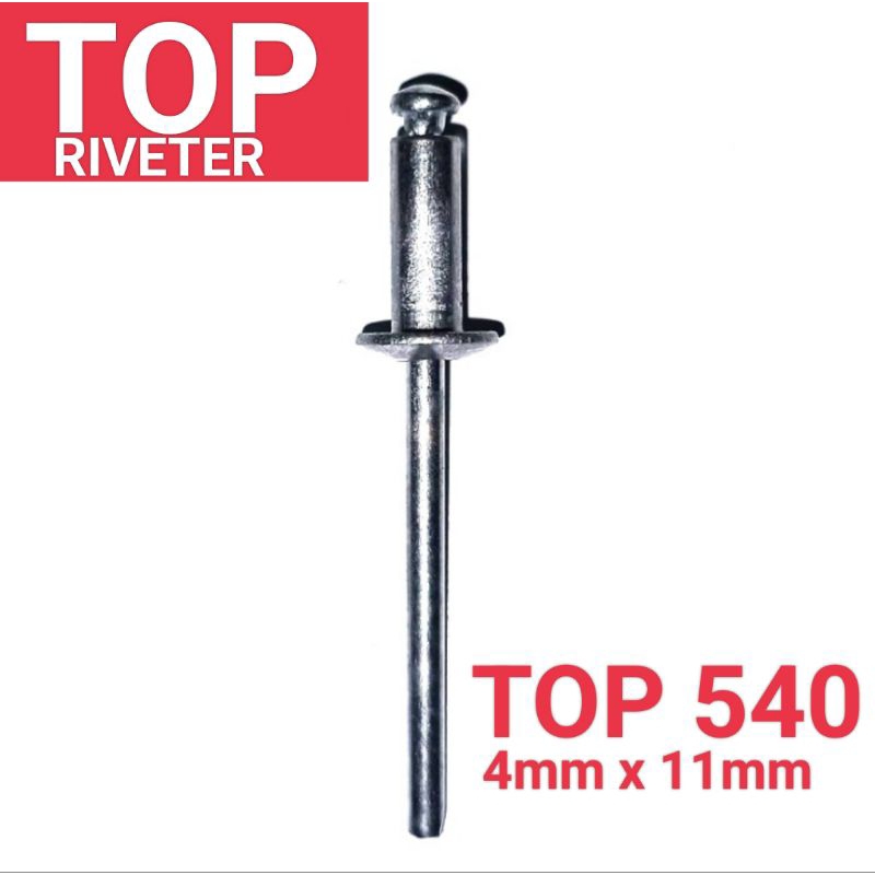 Paku Rivet TOP RIVETER 540 size 4mm x 11mm