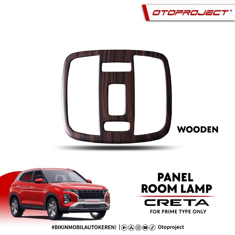 panel room lamp lampu interior Hyundai Creta 2022 2023 Hitam Wood Carbon otoproject