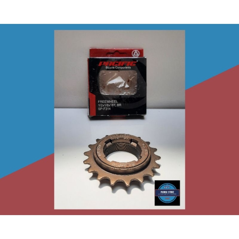 Freewheel Pacific 18 T Single Speed Gir Belakang 18T Gir 18T Gear 18T sepeda Lipat Minion MTB BMX Fi